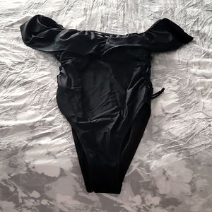 Brand new with tags black one piece bathing suit